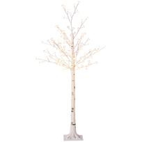LED dekoratyvinis medis su 120 LED ir 3 ryškumo lygiais, baltas, 21 x 21 x 150 cm