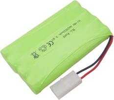 Įkraunama AA Baterija 9.6V 2000mAh | Su Tamiya Jungtimi ir USB Įkrovimo Kabeliu | Idealu Automobiliams, Sunkvežimiams, Bakams ir RC Valtims | 100x57x15mm | 100g