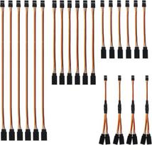 Yunique Green-Clean-Power, 22 JR 3 pin servo ilgintuvai 10/15/30 cm + Y 1 į 2, 22AWG, RC modeliams