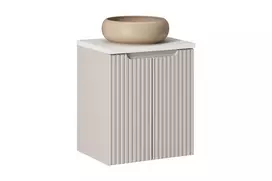 Vonios baldų komplektas su stalviršiu ir pastatoma plautuve Wiki Nova Cashmere, 50 cm