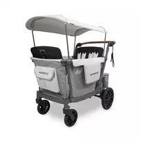 Keturvietis vežimėlis-vagonėlis WonderFold L4 Gray