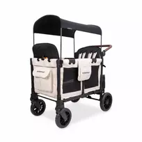 Keturvietis vežimėlis-vagonėlis WonderFold W4 Luxe Pro, Sandy Beige