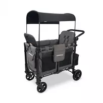 Dvivietis vežimėlis-vagonėlis WonderFold W2, Elite Gray