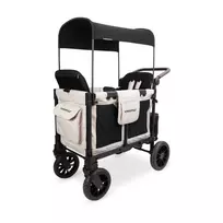 Dvivietis vežimėlis-vagonėlis WonderFold W2 Luxe Pro, Sandy Beige