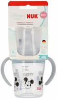 Vaikiška gertuvė Nuk Perfect Match Mickey Mouse, 150 ml, 6+ mėn., skaidri sp./pilka sp.