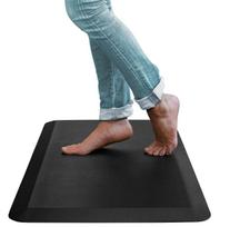 Ergonominis kilimėlis 900 x 610 x 19 mm, juodas