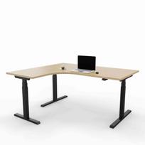 Elektra reguliuojamo aukščio stalas Prestige Line, L formos, 160 cm x 120 cm FD