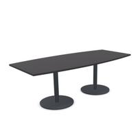 Konferencijų stalas ERGOSTOCK CHAT, 200 cm x 100 cm, laivo formos, konfigūruojamas
