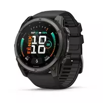Garmin Fenix 9 51mm – Pilkos anglies spalvos su juodu dirželiu