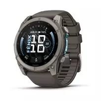 Garmin Fenix 9 51mm – Titano spalvos su akmenėlių / pilku dirželiu