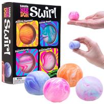 NeeDoh 4 originalių antistresinių kamuoliukų rinkinys „Teenie Swirl“
