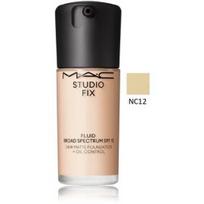 MAC Studio Fix Fluid SPF 15 matinį efektą suteikiantis makiažo pagrindas - NC12