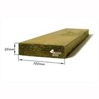 Statybinė pjautinė mediena 25x100x6000, džiovinta, impregnuota