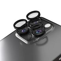 Etteri kameros objektyvo apsauga, skirta Apple iPhone 16 Pro / 16 Pro Max, juoda