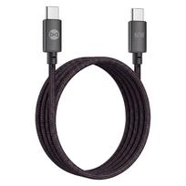 Forever Vibe laidas USB-C – USB-C 1,0 m 60W tamsiai pilkas