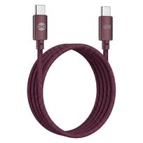 Forever Vibe laidas USB-C – USB-C 1,0 m 60W bordo spalvos