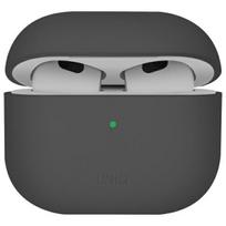 UNIQ Dėklas Lino AirPods 4 Silicone pelenų pilkumo spalvos