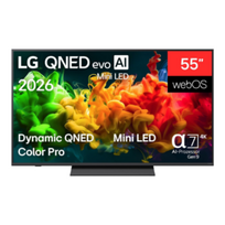 LG 55QNED8EB3B 55 colių QNED evo AI Mini-LED QNED8E 4K išmanusis televizorius (2026) | webOS | UHD