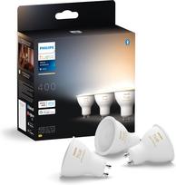 Philips Hue Smart LED bulb, Bluetooth, White ambiance, GU10, 4.2 W, 3-pack (929003666703)