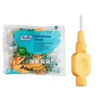TePe Interdental Brush Extra Soft tarpdančių šepetėliai, 0,45 mm (1), šviesiai oranžiniai, 25 vnt.