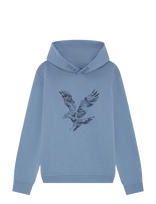 Lyle & Scott - Pixelated Eagle Print Hoodie - Džemperis - Mėlyna