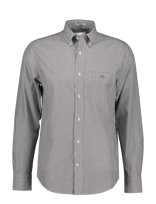 Gant - Reg Classic Poplin Banker Shirt - Dryžuoti marškiniai - Ruda