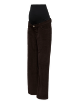 Vero Moda Maternity - Vmmtessa Hr Wide Corduroy Pants - Plačios kelnės - Ruda