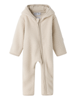 Name It - Nbflana Ls Teddy Suit - Kombinezonas - Smėlio