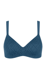 Sloggi - Sloggi Zero Feel Bliss The Up Tshirtbra - Liemenėlė - Mėlyna