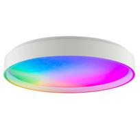 Lubinis LED šviestuvas BRILLIANT CORALIA, 40W, CCT 3000-6500K, ICRGB, DIM, 4400lm, ø49cm, su pultu