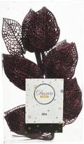 Kalėdinė dekoracija LEAVES, t. violetinės sp., 2 x 16 x 36 cm, 10 vnt
