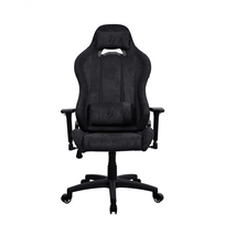 Arozzi Torretta Soft Fabric  Gaming Chair  Metal/Reinforced nylon  Pure Black
