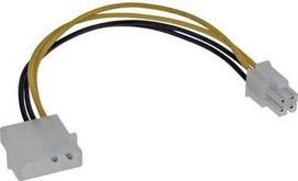 InLine Molex - ATX/EPS 4-pin, 0.2m, Yellow (26632)