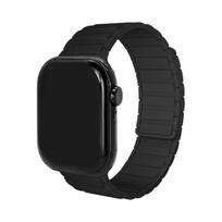 Silikoninė apyrankė su magnetiniu užsegimu, skirta „Apple Watch“ 38/40/41mm - Black