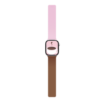 Moft Snap Duo Strap for Apple Watch 1-5/6/7/8/9/10/11/SE/SE 2/SE 3 (38/40/41/42 mm) pink/brown
