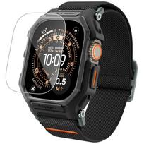 Strap Spigen Lite Fit PRO & Tempered     Glass for Apple Watch Ultra 1 / 2 / 3 (49mm) black