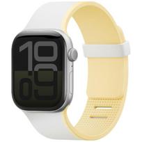 UNIQ watch band Revix IV Premium Apple Watch  42/41/40mm Edition Reversible Magnetic white-yellow