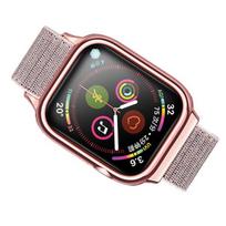 USAMS Pasek z etui Apple Watch 4/5/6/7/SE 44/45mm. rózowo-złoty/rose gold ZB74IW4 (US-ZB074)