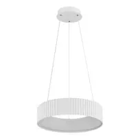 Pakabinamas LED šviestuvas GLOBO KEMP, 45W, CCT 2700/4000/6000K, 5625lm, baltos sp, ø46x120cm