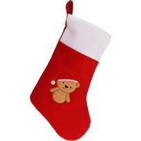 Kalėdinė kojinė XMAS, rauudonos/ baltos sp., 40 cm