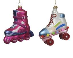 Stiklinis kalėdinis eglės žaisliukas ROLLER SKATE, 2 rūšys, 9,7 x 3,8 x 11,2 cm, 1 vnt