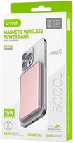 D-Fruit power bank 5000mAh Wireless DF176, pink, PWBDFT50540