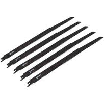 Atsarginiai pjūkleliai tiesiniam pjūklui 5 vnt.medžiui 240x19x1,2 mm FASTER TOOLS (8796)