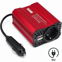Automobilinis inverteris 150 W, 12 V į 220 V keitiklis, automobilio įtampos keitiklis, mašininis įtampos inverteris