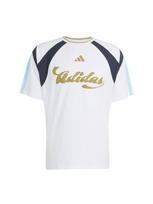 ADIDAS SPORTSWEAR Marškinėliai 'Tiro' tamsiai mėlyna / šviesiai mėlyna / garstyčių spalva / balta