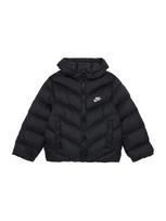 Nike Sportswear Demisezoninė striukė juoda / balta