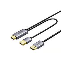 Unitek Kabel HDMI do DisplayPort 4K z zasilaniem USB-A | 4K@60Hz | HDR | 1,8 m V1714AGY01
