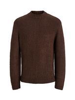 JACK & JONES Megztinis 'JOR Salamanco' tamsiai ruda