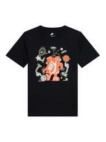 Nike Sportswear Marškinėliai pilka / oranžinė / juoda / balta