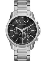 ARMANI EXCHANGE Analoginis (įprasto dizaino) laikrodis juoda / sidabrinė